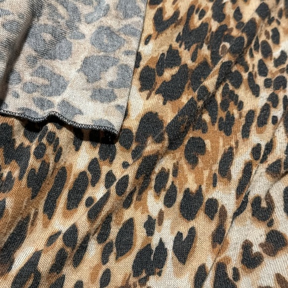 LuLaRoe animal print duster (long open fly-away front cardigan) size L - Picture 2 of 6